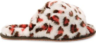 Animal Pattern Faux Fur Slippers