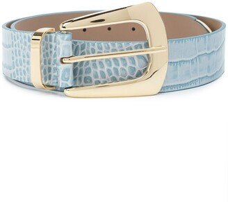 Embossed Crocodile-Effect Belt