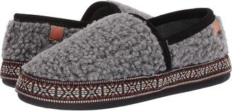 Woven Trim Moc (Stormy Grey) Women's Slippers