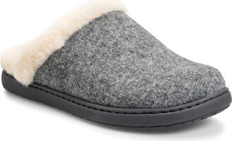 Zoe Wool & Faux Fur Slipper