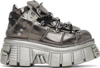 Silver New Rock Edition Platform Sneakers