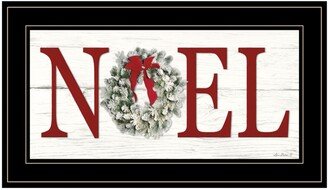 Christmas Noel by Lori Deiter, Ready to hang Framed Print, Black Frame, 21