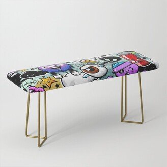 Graffiti Pattern | Street Art Urban Graphic Benches