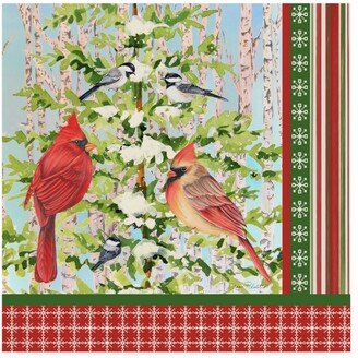 Jean Plout 'Christmas Birds 2' Canvas Art - 18