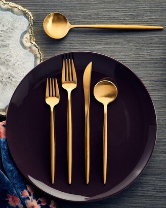 Zephyr Satin Gold 20-Piece Flatware Set