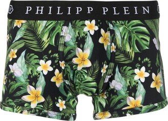 Floral-Print Boxers