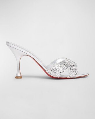 Mariza Is Back Strass Red Sole Crisscross Sandals