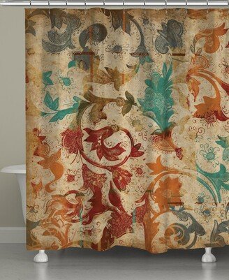 Floral Scroll Shower Curtain - Multi/flr