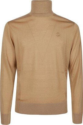 DC Embroidered Turtleneck Knitted Jumper