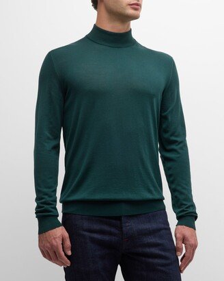 Men's Wool Mock Neck Sweater