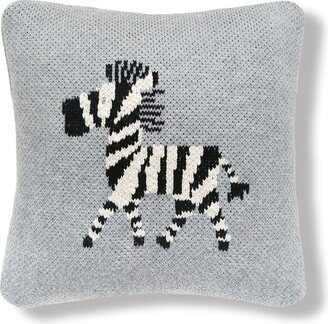 10 x 10 Zebra Knitted Pillow Decor Decoration Throw Pillow for Sofa Couch or Bed