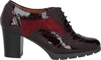 DONNA SOFT Lace-up Shoes Burgundy