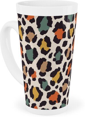 Mugs: Colored Leopard Print - Mulit Tall Latte Mug, 17Oz, Multicolor