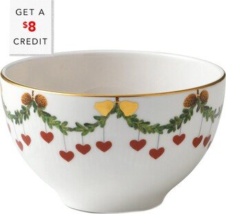 Star Fluted Christmas Chocolate Bowl With $8 Credit