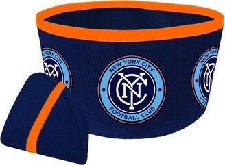 All Star Dogs New York City Fc Collapsible Travel Dog Bowl