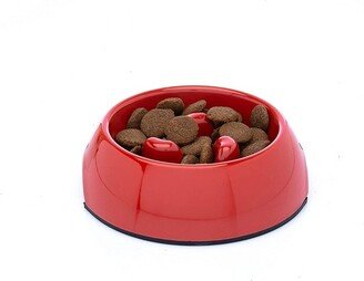 DDOXX 4.7 Oz Slow Feeding Dog Bowl - Red