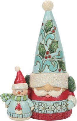 Jim Shore Wonderland Gnome and Snowman Figurine