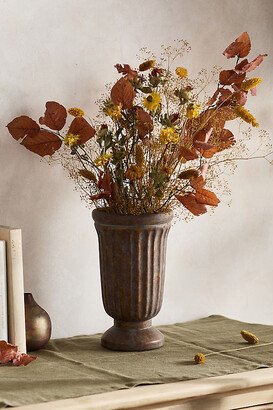 Antiqued Bronze Ceramic Vase