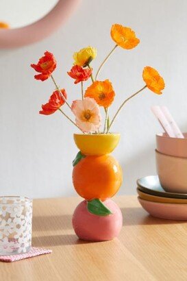 Stacked Citrus Vase-AA