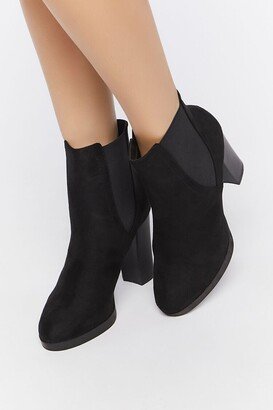 Faux Suede Chelsea Booties