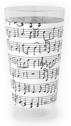 Outdoor Pint Glasses: Music - Favorite Subject Outdoor Pint Glass, Black