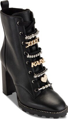 Women's Pazi Lace-Up Embellished Booties
