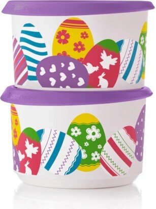 Tupperware 2-Piece Easter Stacking Canister Set