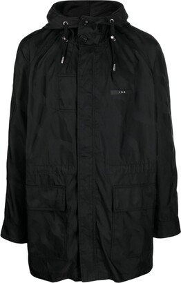 Machina jacquard hooded parka