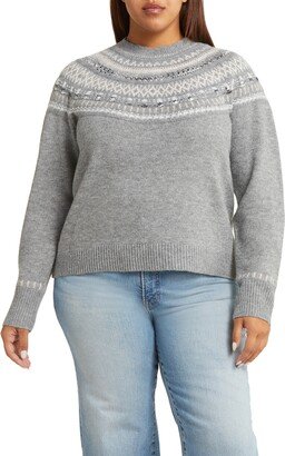 Fair Isle Funnel Neck Sweater