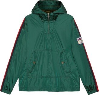 Logo-Patch Hooded Raincoat-AB