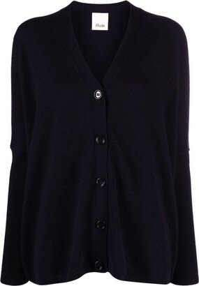 V-neck wool-cashmere cardigan