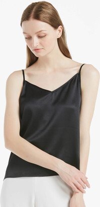 LILYSILK V Neck Front and Back Silk Camisole