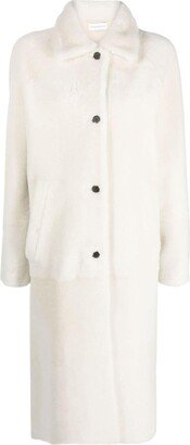 Shearling Single-Breasted Coat-AC