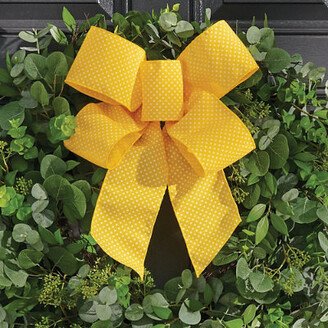 Yellow Polka Dot Ribbon