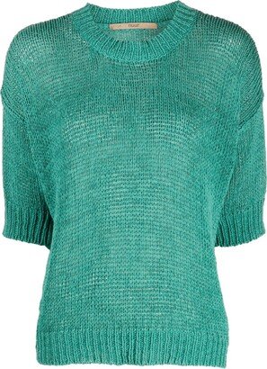 Round-Neck Knitted Top