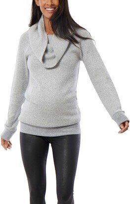 Cowl Neck Maternity Sweater