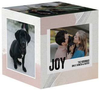 Photo Cubes: Brushed Texture Frame Photo Cube, Black