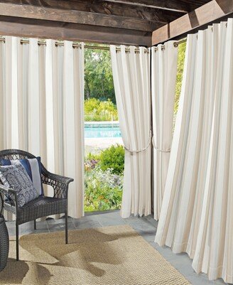 Valencia 54 x 84 Cabana Stripe Indoor/Outdoor Uv Protectant Curtain Panel