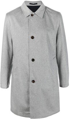 Reversible Single-Breasted Cashmere Coat