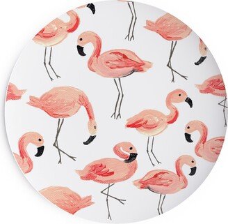 Salad Plates: Flamingo Party - Pink Salad Plate, Pink