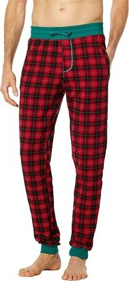 Fleece Joggers (Anniversary Plaid) Men's Pajama