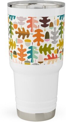 Travel Mugs: Autumn Oak Tree - Multi Travel Tumbler, 30Oz, Multicolor