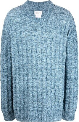 Ribbed-Knit Crew-Neck Jumper-AB