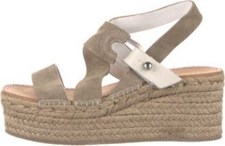 Suede Braided Accents Espadrilles-AC