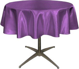 Bridal Satin Table Overlay, For Small Coffee | Purple, Round Choose