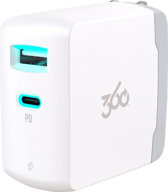 360 Vivid USB-C — 12W USB Wall Charger White