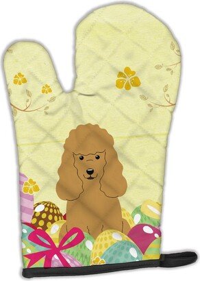 Easter Eggs Poodle Tan Oven Mitt