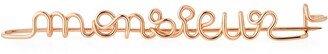 Personalized 15-Letter Wire Brooch, Rose Gold Fill