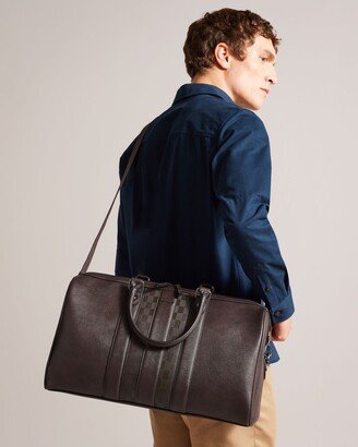 House Check Pu Holdall in Brown-Chocolate