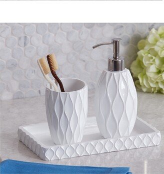 Wave 3-Pc. Bath Accessory Set